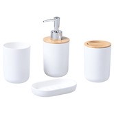 Takara 4 Piece Bamboo Bathroom Vanity Set