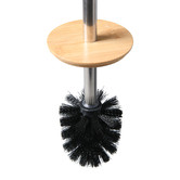 Lifestyle Traders 3 Piece Bamboo Toilet Brush &amp; Trash Can Set