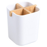 Lifestyle Traders Bamboo Toothbrush Holder