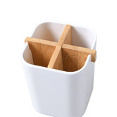 Lifestyle Traders Bamboo Toothbrush Holder