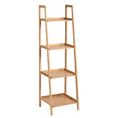 Lifestyle Traders Kusa 4 Tier Bamboo Ladder Display Shelf