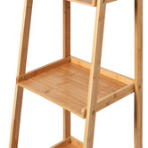 Lifestyle Traders Kusa 4 Tier Bamboo Ladder Display Shelf