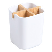 Lifestyle Traders 3 Piece Bamboo Bathroom Essential Set
