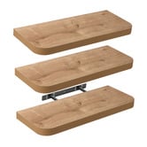 Lifestyle Traders Damien Curved Floating Shelves