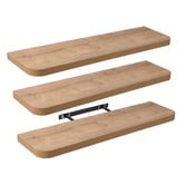 Lifestyle Traders Damien Curved Floating Shelves