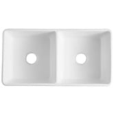 Otti Australia Boston 840mm Double Ceramic Farmhouse Sink