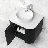 Otti Australia Bondi 600mm Wall Hung Single Vanity with Pure White Countertop