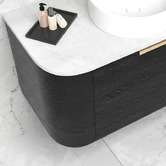 Otti Australia Bondi Wall Hung Single Vanity with Pure White Countertop