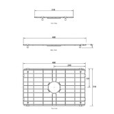 Otti Australia Hampshire 480mm Stainless Steel Sink Grid