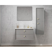 Otti Australia Boston Matte Grey Wall Hung Bathroom Cabinet