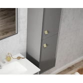 Otti Australia Boston Matte Grey Wall Hung Bathroom Cabinet