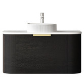 Otti Australia Bondi Wall Hung Single Vanity with Pure White Countertop