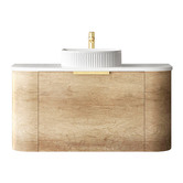 Otti Australia Bondi Wall Hung Single Vanity with Pure White Countertop