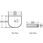 Otti Australia Archie 415mm Ceramic Above Counter Basin