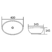Otti Australia Artis 400mm Gloss White Ceramic Above Counter Basin