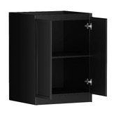 Otti Australia Hampshire Matte Black Laundry Cabinet with 1300mm Extended Countertop &amp; Sink