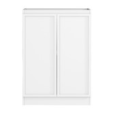 Otti Australia Hampshire Matte White Laundry Cabinet with 1300mm Extended Countertop &amp; Sink