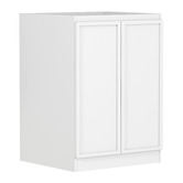 Otti Australia Hampshire Matte White Laundry Cabinet with 1300mm Extended Countertop &amp; Sink