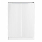 Otti Australia Bondi Carrara Marble Laundry Cabinet with 1300mm Extended Countertop &amp; Sink