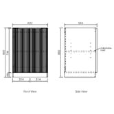 Otti Australia Bondi Matte White 650mm Laundry Cabinet with Countertop &amp; Sink