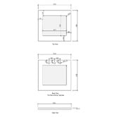 Otti Australia Bondi Matte White 650mm Laundry Cabinet with Countertop &amp; Sink