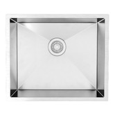 Otti Australia Bondi Matte White 650mm Laundry Cabinet with Countertop &amp; Sink