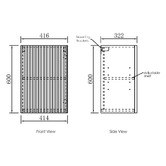 Otti Australia Bondi 415mm Matte White Wall Cabinet