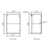 Otti Australia Byron 415mm Wall Cabinet