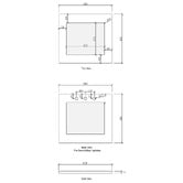 Otti Australia Bondi Matte White 650mm Laundry Cabinet with Countertop &amp; Sink