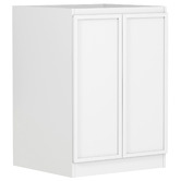 Otti Australia Hampshire Matte White Laundry Cabinet with 1300mm Extended Countertop &amp; Sink