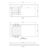 Otti Australia Hampshire Matte White Laundry Cabinet with 1300mm Extended Countertop &amp; Sink