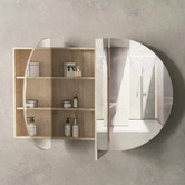 Otti Australia Bondi 1500mm Oval Mirrored Shaving Cabinet