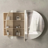 Otti Australia Bondi 1800mm Oval Mirrored Shaving Cabinet
