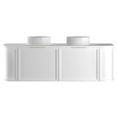 Otti Australia Hampshire 1500mm Wall Hung Double Vanity with Solid Surface Countertop