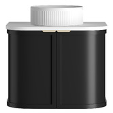 Otti Australia Hampshire 600mm Wall Hung Single Vanity with Solid Surface Countertop