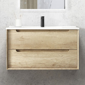 Otti Australia Byron 900mm Wall Hung Vanity &amp; Shaving Cabinet Package