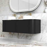 Otti Australia Hampshire 1500mm Wall Hung Double Vanity with Solid Surface Countertop