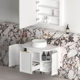 Otti Australia Hampshire 750mm Wall Hung Single Vanity with Solid Surface Countertop