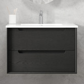 Otti Australia Byron 750mm Wall Hung Single Vanity with Ceramic Countertop