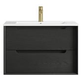 Otti Australia Byron 750mm Wall Hung Single Vanity with Ceramic Countertop