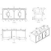 Otti Australia Laguna 1200mm Wall Hung Vanity Package with Shaving Cabinet