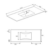 Otti Australia Laguna 1200mm Wall Hung Vanity Package with Shaving Cabinet