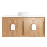 Otti Australia Laguna MKII 1200mm Wall Hung Single Vanity with Solid Surface Countertop