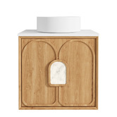 Otti Australia Laguna MKII 600mm Wall Hung Single Vanity with Solid Surface Countertop