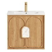 Otti Australia Laguna MKII 600mm Wall Hung Single Vanity with Ceramic Countertop