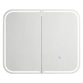 Otti Australia Newport 900mm Matte White LED Mirrored Shaving Cabinet
