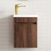 Otti Australia Bondi 400mm Wall Hung Small Space Single Vanity with Ceramic Countertop