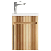Otti Australia Bondi 400mm Wall Hung Small Space Single Vanity with Ceramic Countertop