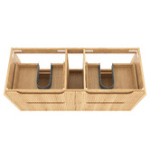 Otti Australia Byron Fluted 1200mm Woodland Oak Wall Hung Double Vanity with Countertop