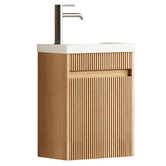 Otti Australia Bondi 400mm Wall Hung Small Space Single Vanity with Ceramic Countertop